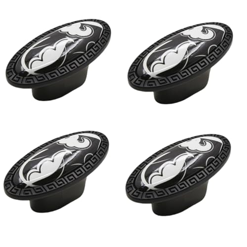 Schranktürknöpfe 4 Stück Schwarze Keramik Griffe Aus Zinklegierung Marmor Garderobengriffe 56 X 28 X 27mm Schranktürknöpfe 4 Stück Schwarze Keramik Griffe Aus Zinklegierung Marmor Garderobengriffe 56 X 28 X 27mm von SANCHAKOU