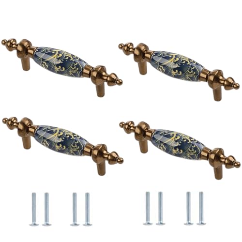 Schubladengriffe 4 Stück Keramik Schrank Kleiderschrank Schuhschrank Schubladengriffe 122 * 19 * 31mm von SANCHAKOU