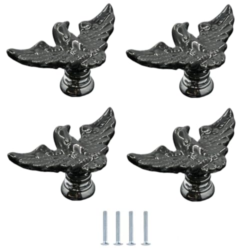 Schubladenknöpfe 4 Stücke Adler Keramik Griffe Für Kleiderschrank Schrank Schublade Einzelloch Schwarz Schubladenknöpfe 4 Stücke Adler Keramik Griffe Für Kleiderschrank Schrank Schublade Einzelloch Schwarz von SANCHAKOU