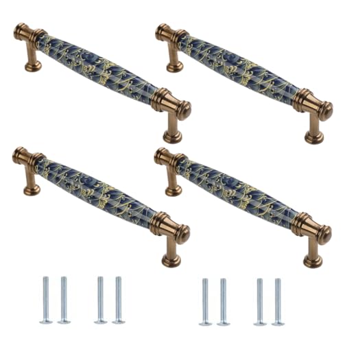 Schubladenknopf 4 Stück Keramik Schrank Kleiderschrank Schuhschrank Schubladengriffe 152 * 19 * 37mm von SANCHAKOU