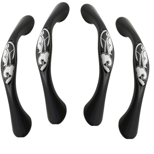 Schubladenknopf 4 Stück Schwarze Keramik Griffe Aus Zinklegierung Marmor Garderobengriffe 136 × 19 × 29mm Schubladenknopf 4 Stück Schwarze Keramik Griffe Aus Zinklegierung Marmor Garderobengriffe 136 × 19 × 29mm von SANCHAKOU