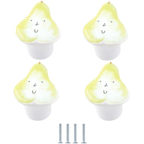 Schubladenknopf 4 Stücke Wolke Einloch Keramikknöpfe Schrankschublade Kindergriff Dekoration Birne von SANCHAKOU