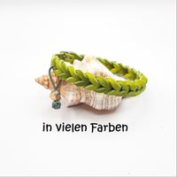 Hundehalsband, Fettleder, Geflochten, Breite 15 Mm | Gesamtbreite Ca. 24 Mm, Umfang 35-60 cm, Verschluss Schnalle Silberfarben von SANCHOdoglove