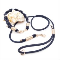 Set "Midnight" Aus Hundeleine Und Halsband, Nappaleder von SANCHOdoglove