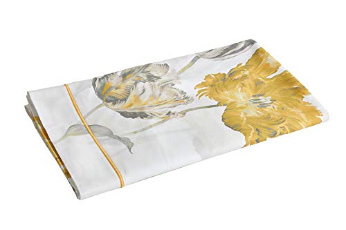 Blanc des Vosges Mania Tulpe, 180 x 290 cm, Satin, 100% Baumwolle von Sanderson