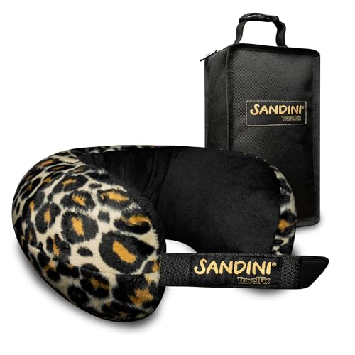 SANDINI TravelFix® Junior – Ergonomisches Nackenkissen für Kinder ab 3 Jahren – Reisekissen Auto/Flugzeug/Zug – Mit Transporttasche – Made in EU, Oeko-TEX®-Zertifiziert von SANDINI