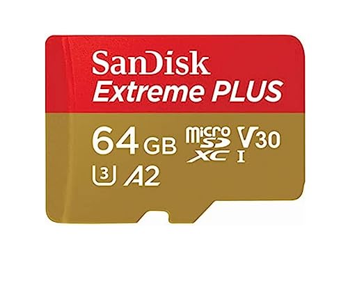 SANDISK - CARDS Extreme Plus MICROSDXC 64GB + SD Adapter 200MB/s 90MB/s A2 C10 V3 SANDISK - CARDS Extreme Plus MICROSDXC 64GB + SD Adapter 200MB/s 90MB/s A2 C10 V3 von SanDisk