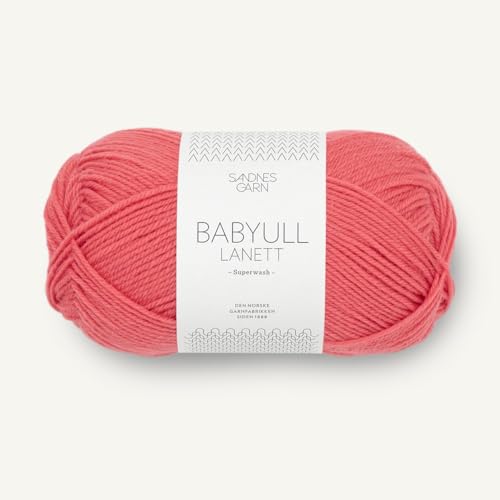 SANDNES GARN Babyull Lanett - Farbe: Dyp Korall (4006) - 50 g/ca. 175 m Wolle von Sandnes Garn