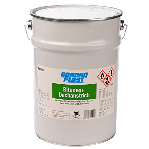 SANDROPLAST Bitumen Dachanstrich 10 Liter von SANDROPLAST