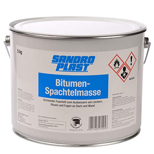 SANDROPLAST Bitumen Spachtelmasse 5kg von SANDROPLAST