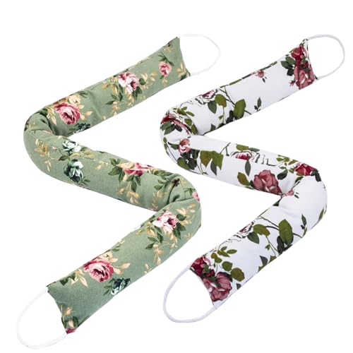 SANFERGE 2er Pack 36 Zoll (90 cm) Türspaltstopper, Bodentürspaltblocker - Gewichteter Energiesparer, Schalldichter Lärm- und Lichtschutz, Ganzjahres-Türschutz, Cartoon-Druck, 2,2 lb von SANFERGE