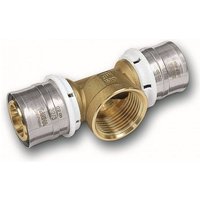 Aluverbund Pressfitting Sanha bleifrei T-Stück Innengewinde 32 x 3 - 1' - 32 x 3 Multikontur dvgw von SANHA