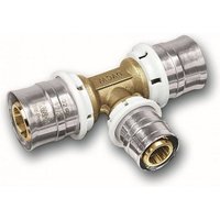Sanha - Aluverbund Pressfitting bleifrei T-Stück Mittelabgang reduziert 32 x 3 - 26 x 3 - 32 x 3 Multikontur dvgw Sanha - Aluverbund Pressfitting bleifrei T-Stück Mittelabgang reduziert 32 x 3 - 26 x 3 - 32 x 3 Multikontur dvgw von SANHA