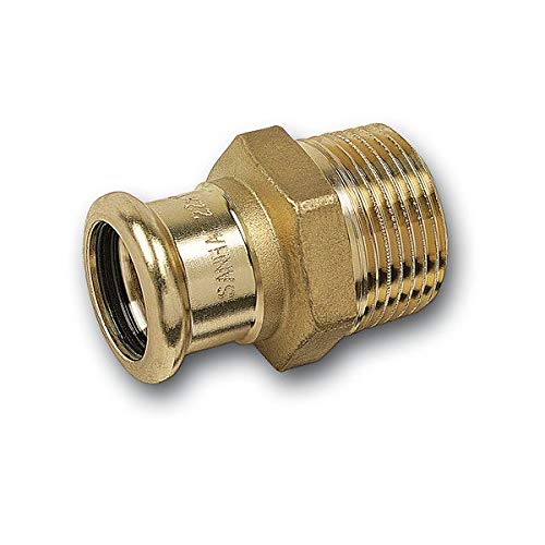 Sanha PURAPRESS Übergangsnippel, 1M + AG, 22 mm x R 3/4 von SANHA