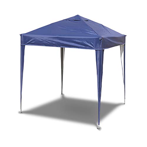 SANHENG Pavillon 3x3 WASSERDICHT, Faltpavillon wasserdicht, Partyzelt schnellaufbau Gartenpavillon Pop Up Zelt Sonnenschutz Stahlgestell (Blau,3x3 m ohne Seitenteile) von SANHENG