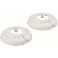 Sanicomfort - PVC-Klapprosetten 18 mm, weiß, 2 Stück Heizungsinstallation von SANICOMFORT