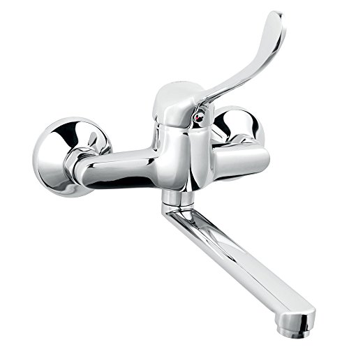 medizinische Wand Küchenarmatur Klinikarmatur Spültischarmatur Wandarmatur Küchen Wasserhahn mit langem Hebel für Arztpraxis und Werkstatt medizinische Wand Küchenarmatur Klinikarmatur Spültischarmatur Wandarmatur Küchen Wasserhahn mit langem Hebel für Arztpraxis und Werkstatt von SANIMIX