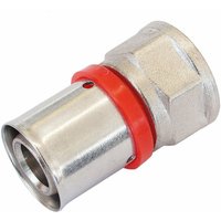 Pex Pressfitting Übergang 20x1/2 Zoll mit Innengewinde - Muffe für Alu Mehrschicht Verbundrohr - Verpressung mit U-Profil von SANIMIX24