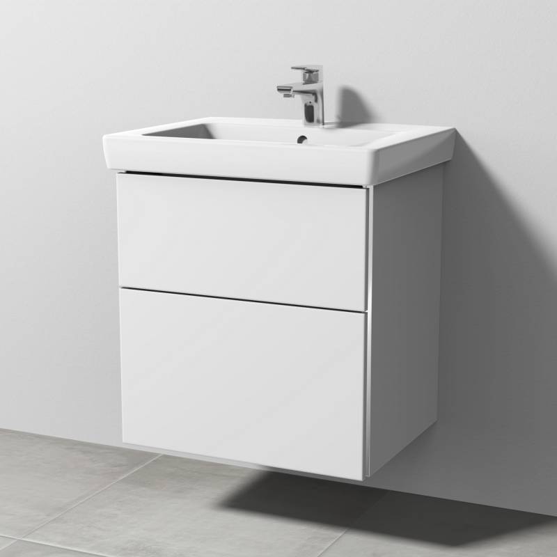 SANIPA Waschbeckenunterschrank 'Subway 2.0' weiß 55 x 59,3 x 44,7 cm von SANIPA