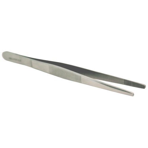 SANISMART Anatomische Pinzette 14,5 cm | Gerade | Mattes, rostfreies Edelstahl | Autoklavierbar, sterilisier- und desinfizierbar | Rutschfest geriffelt für präzise Handhabung von SANISMART