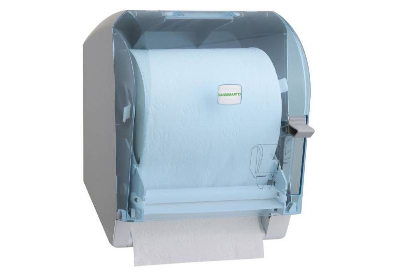 SANISMART Papierhandtuch SANISMART Handtuchrollenspender Kunststoff mit Hebelbedienung von SANISMART