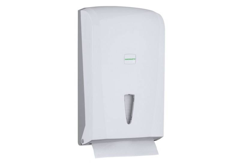 SANISMART Papierhandtuch SANISMART Handtuchspender IBERIS für 400 Blatt Z-Falz max. 24 cm von SANISMART