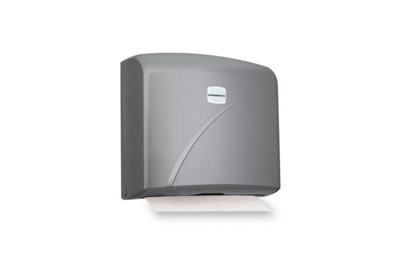 SANISMART Papierhandtuch SANISMART Handtuchspender IVY für 200 Blatt Z-Falz max. 22 cm von SANISMART