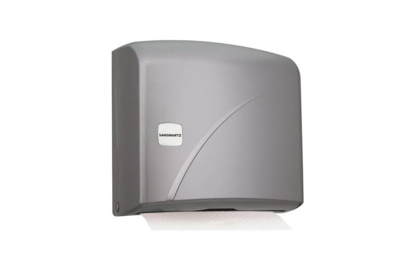 SANISMART Papierhandtuch SANISMART Handtuchspender VIOLA für 200 Blatt Z-Falz max. 25 cm von SANISMART