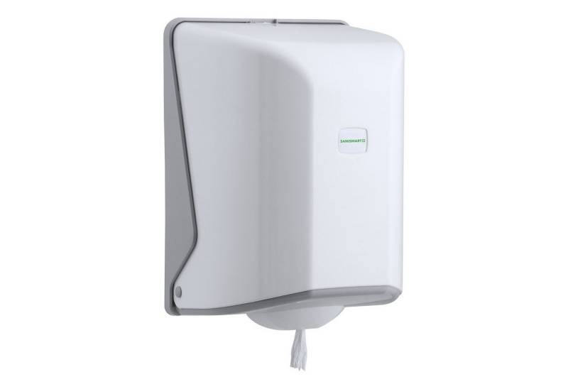 SANISMART Papierhandtuch SANISMART Rollenpapierspender KALMIA für perforierte Papierrollen 19 cm Durchmesser von SANISMART