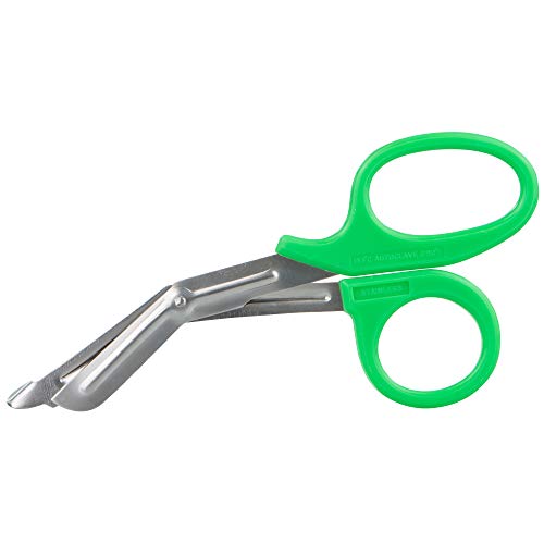 SANISMART Universalschere Verbandschere 19 cm | Rostfrei & kniegebogen | Ideal für Rettungsdienst & Erste-Hilfe | Grün von SANISMART