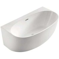 Belina - belina - halbinselige badewanne - Wandmontierte Badewanne - Design und Eleganz - Abgerundete Form - Acryl - Beständig und langlebig - Weiß von SANITA