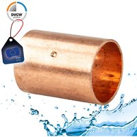 Ecolands - Kupfer-Lötfitting Schiebemuffe mit Anschlag i/i - Typ 5270, dvgw - 8 mm von ECOLANDS