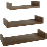 Ahd Amazing Home Design - 3er set wandregal mod. Calamita Maxi farbe eiche tabak von AHD AMAZING HOME DESIGN