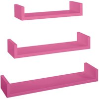 3er set wandregal mod. Calamita farbe fuchsia von SANITEC