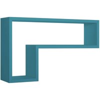 Sanitec - Dekorativer wandregal mod. Lettera farbe blau atolón von SANITEC