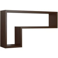 Sanitec - Dekorativer wandregal mod. Lettera farbe wenge von SANITEC