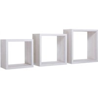 Sanitec - Kubischer 3er set wandregal mod. InCubo farbe eiche imperial von SANITEC