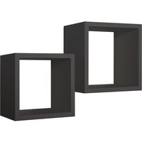 Ahd Amazing Home Design - Rechteckiger 2er set wandregal mod. Q-bis Maxi farbe schwarz Ahd Amazing Home Design - Rechteckiger 2er set wandregal mod. Q-bis Maxi farbe schwarz von AHD AMAZING HOME DESIGN
