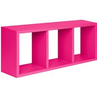 Ahd Amazing Home Design - Moderne Wandregal Tristano mit 3 rechteckigen Fächern - Fucsia von AHD AMAZING HOME DESIGN
