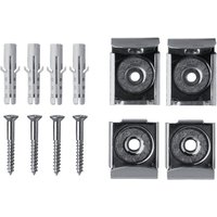 Standard-Spiegelhalterung mit Feder – mit Schrauben und Dübeln – 4er-Set von SANITH