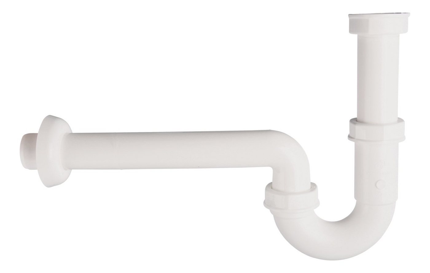 SANITOP WINGENROTH Siphon, (1-tlg., Röhrengeruchsverschluss, Schubrosette), Weiß, Typ 1 1/4 '' x 32 mm, für Waschtisch, Mit 224109 von SANITOP WINGENROTH