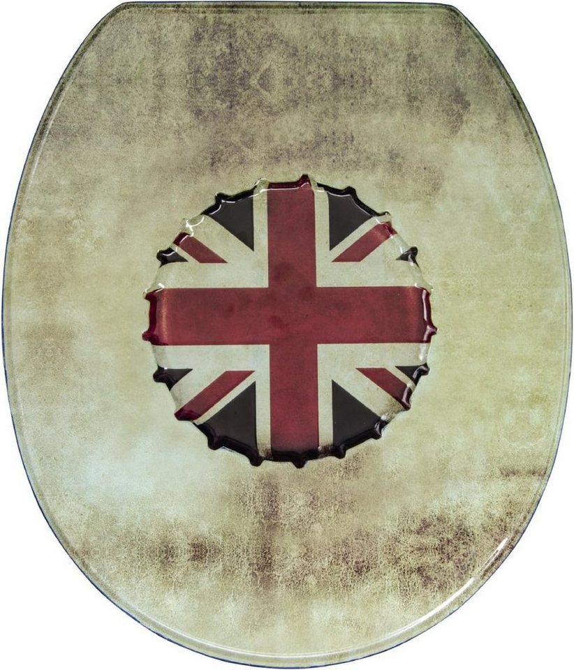 SANITOP WINGENROTH WC-Sitz Union Jack, mit Absenkautomatik MDF Holzkern, Toilettendeckel, WC-Brille SANITOP WINGENROTH WC-Sitz Union Jack, mit Absenkautomatik MDF Holzkern, Toilettendeckel, WC-Brille von SANITOP WINGENROTH