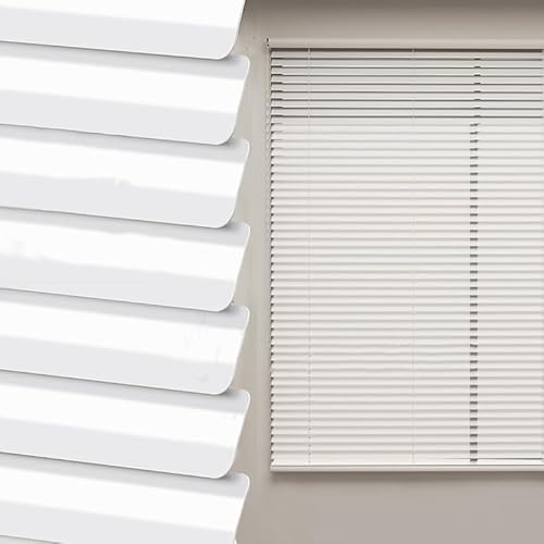 Alu-Jalousie,Bohren Aluminium-Jalousie,25mm Lamellen Metall Jalousette,Innen Sichtschutz Fenster Rollo,Verdunkelungsrollo Für Zuhause Büro,Weiß,Anpassbare Größe,Breite x Höhe (180cm x 120cm) von SANJIAOJIA
