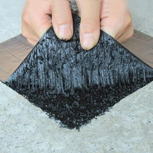 Dach Reparaturband Selbstklebende Klebeband,Wasserdichtes Bitumen Dichtungsband mit Aluminium-UV-Beschichtung,Bitumen-Band für Dachleckage,Oberflächenriss,Rohr,Breite x Länge (10cm x 2m) von SANJIAOJIA