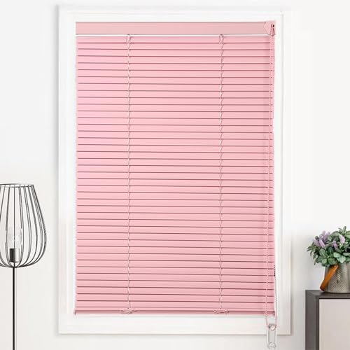 SANJIAOJIA Alu Jalousie,25mm Metall Lamellen Verdunkelungs-Rollo,Aluminium Venezianische Jalousette Für Fenster und Türen,Horizontal Jalousien,Sonnen- & Sichtschutz,Rosa,Breite × Höhe (140cm x 110cm) SANJIAOJIA Alu Jalousie,25mm Metall Lamellen Verdunkelungs-Rollo,Aluminium Venezianische Jalousette Für Fenster und Türen,Horizontal Jalousien,Sonnen- & Sichtschutz,Rosa,Breite × Höhe (140cm x 110cm) von SANJIAOJIA