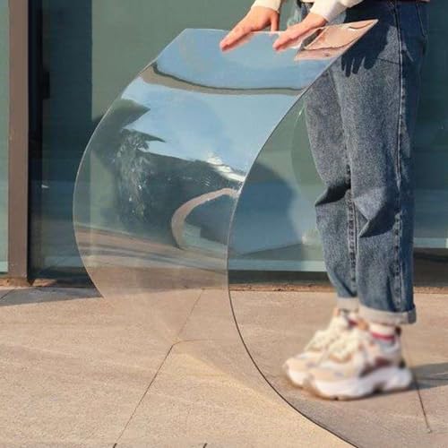 Transparente Polycarbonat-Dachplatten,Acrylglas Platten Kunststoffplatte,PC Endurance Board,Gewächshausplatten,Garten,Vordächer,Fenster,Terrasse,Balkon,UV-Schutz,Schlagfest (0.6x2m) von SANJIAOJIA