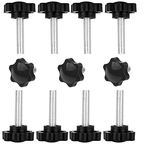 10 Stück Rändelschraube, Sterngriff Gewinde Klemmknopf M8 x 50 Sternschraube 10Stk Rändelschraube Schrauben mit griff, Griffmontage-Rändelschraube, Klemmknöpfe Spannschraube für Maschinen von SANKESONG