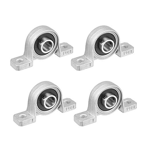4 Stück Kugellager Lagerbock,8mm Stehlager,Flanschbohrung,Vertikale Stehlager Zinklegierung Flanschlager Kugellager Lagerbock Welle Gehäuselager für 3D Drucker,Lager Self Adjust Center Mounted Support von SANKESONG