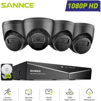 1080P 16CH Überwachungskamera Set 4x2MP Kameras,Nachtsicht Fernzugriff Email Alarm Sicherheitskamerasystem Aussen,4TB - Sannce 1080P 16CH Überwachungskamera Set 4x2MP Kameras,Nachtsicht Fernzugriff Email Alarm Sicherheitskamerasystem Aussen,4TB - Sannce von SANNCE