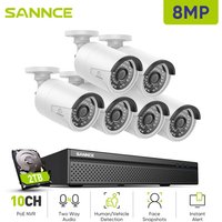 4K Überwachungskamera Set nvr 6×Kameras Smart ir Nachtsicht Wasserdichtigkeit Videoüberwachungssets 2TB - Sannce 4K Überwachungskamera Set nvr 6×Kameras Smart ir Nachtsicht Wasserdichtigkeit Videoüberwachungssets 2TB - Sannce von SANNCE